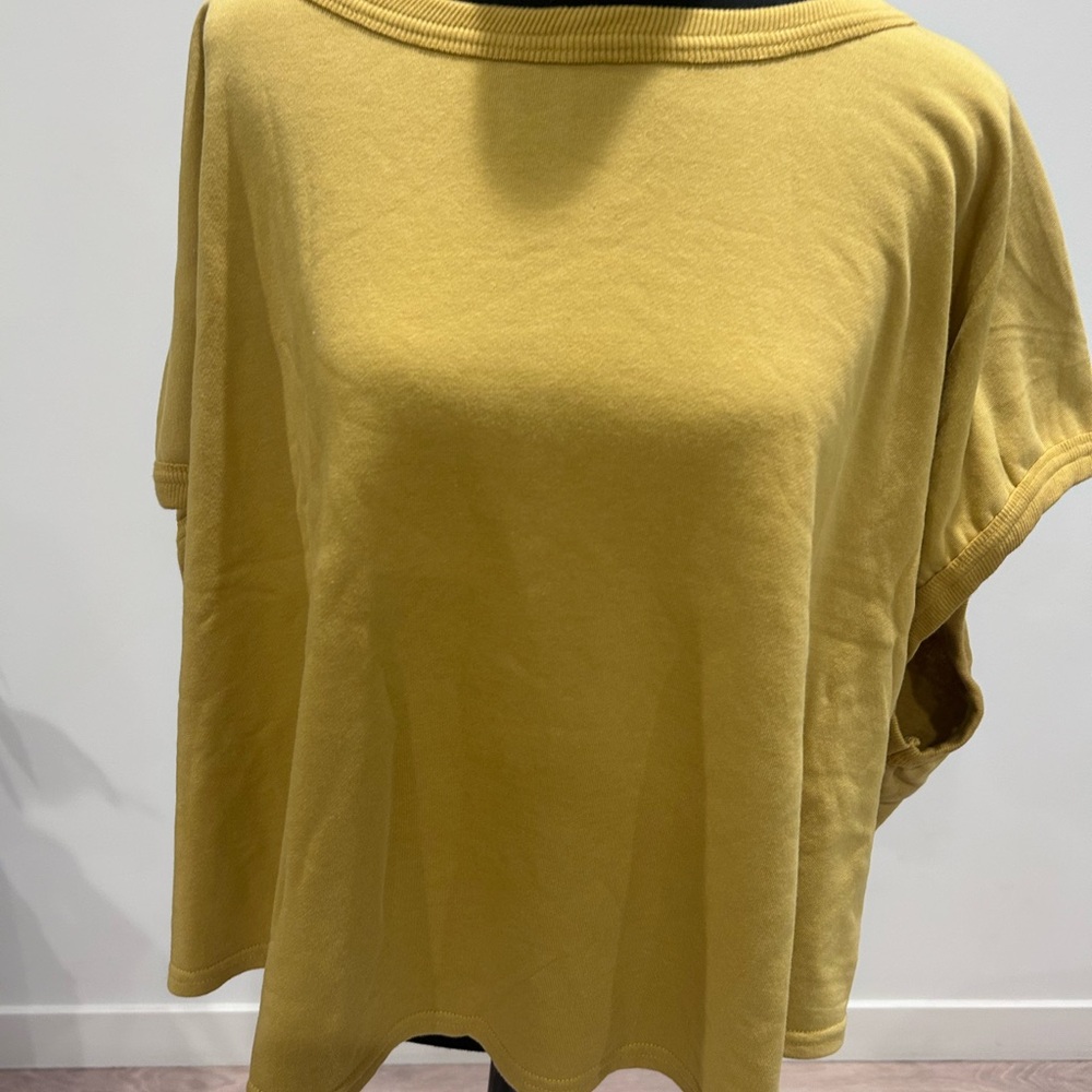 Umgee Mustard Short Sleeve Top
